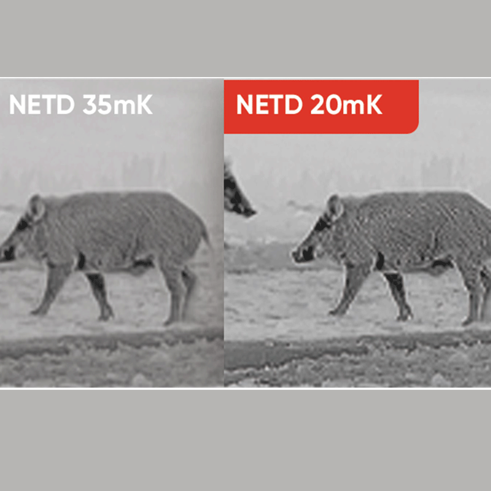 What is NETD in thermal scopes?